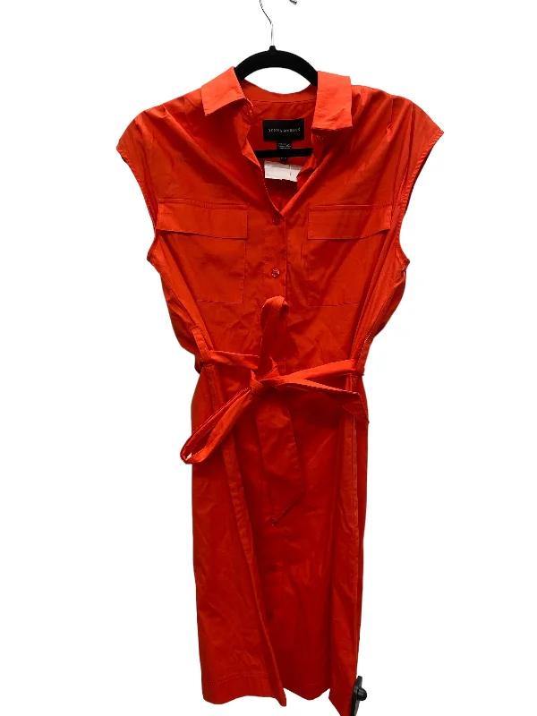 Dress Casual Midi By Donna Morgan In Red, Size: Xs