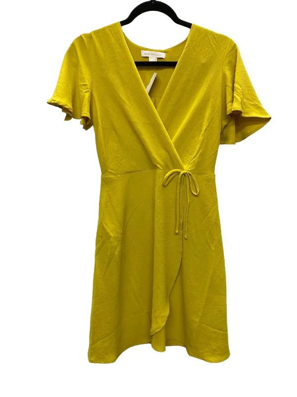 Dress Casual Midi By Monteau In Yellow, Size: S