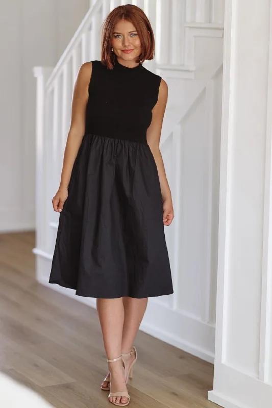 My Partner Midi Dress - Black