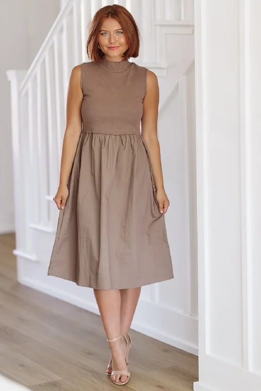 My Partner Midi Dress - Mocha