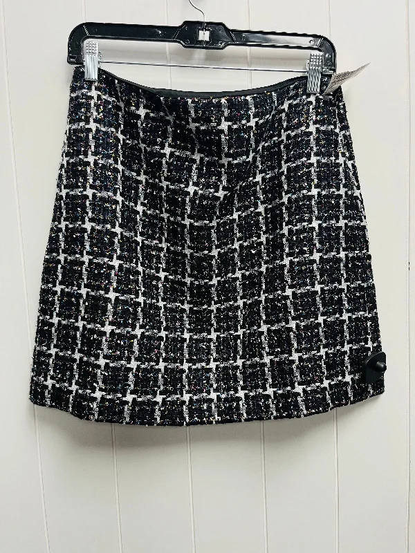 Skirt Mini & Short By Loft In Black & Purple, Size: 6